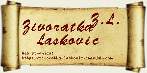 Živoratka Lasković vizit kartica